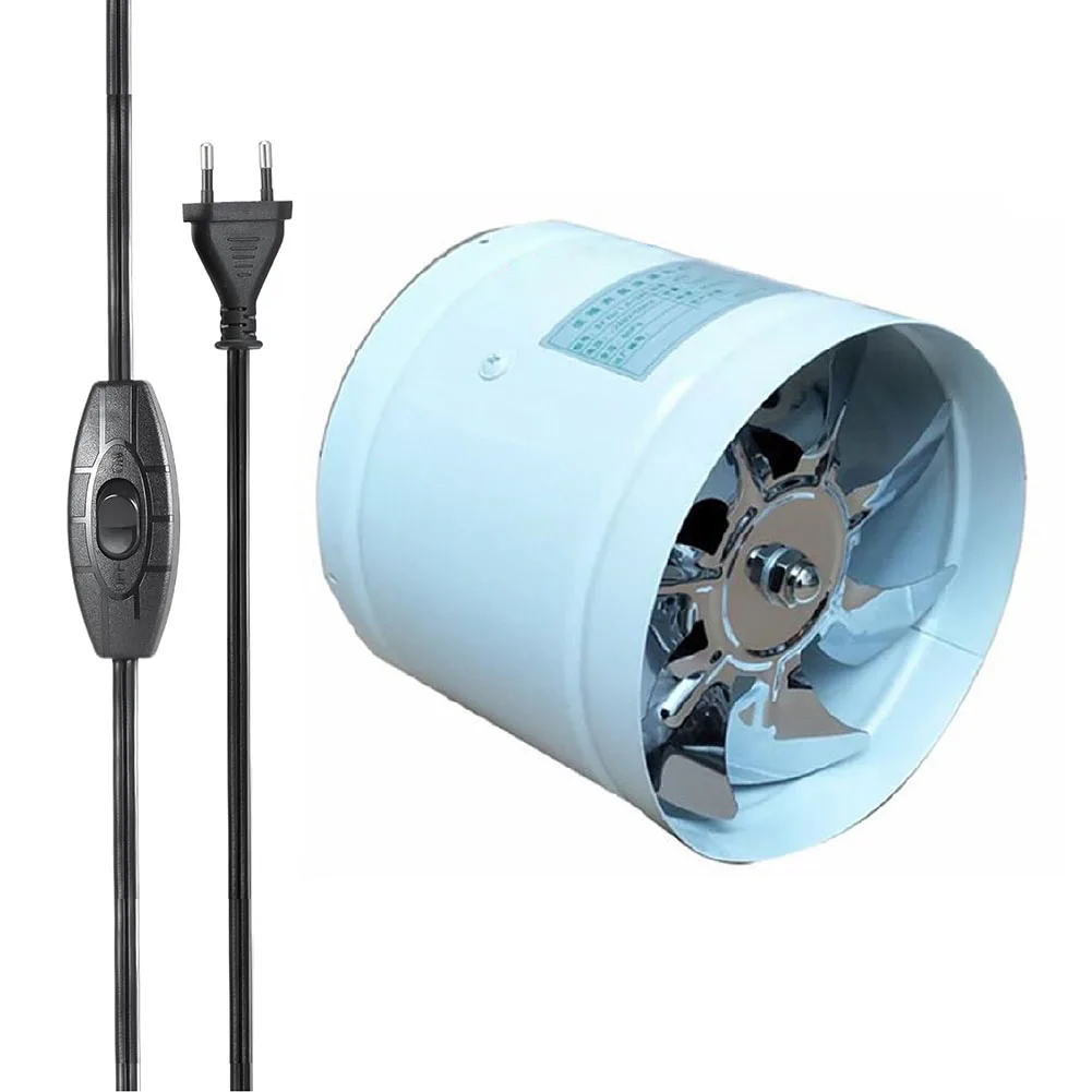 4 Inch 100mm Extractor Fan Metal Duct Blower 160m3/h High Ventilation For Kitchen Bathroom Workshop HVAC Parts