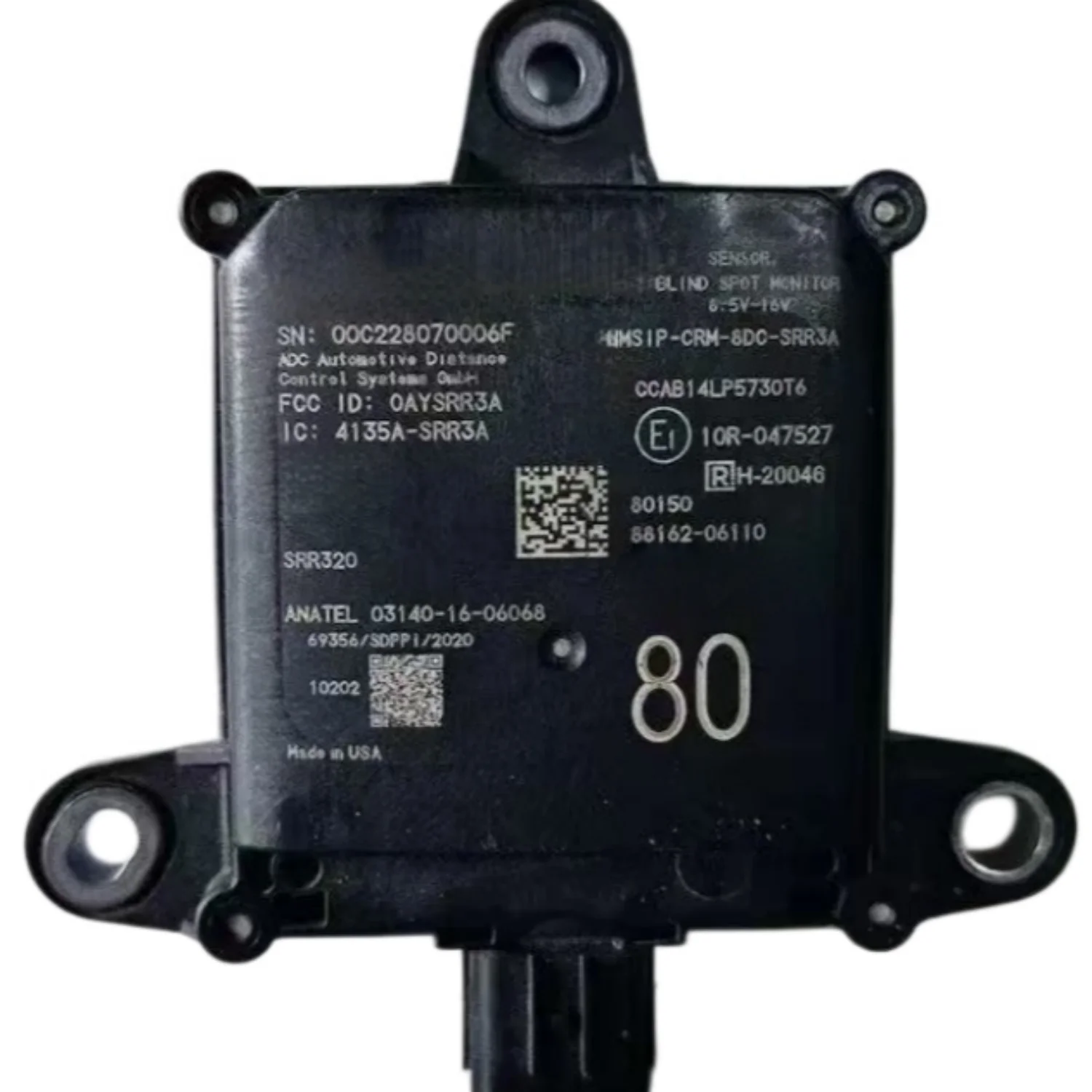 88162-06110 Rear Blind Spot Radar Sensor Module Distance Sensor Monitor Suitable for 20-25 Lexus ES250 ES350