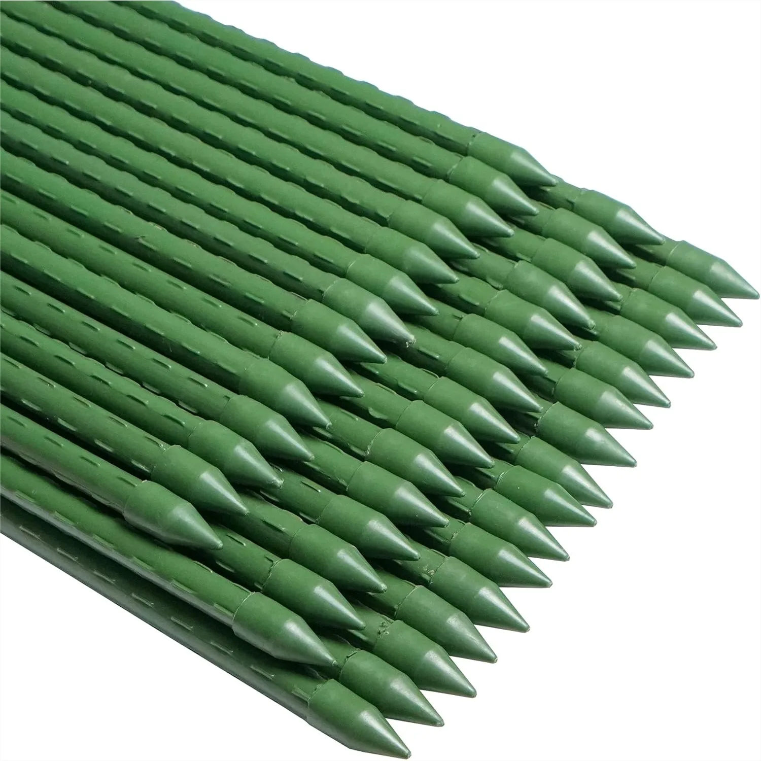 

60-Inch Metal Garden Stakes for Tomato Plants, Heavy-Duty Plant Support Stakes for Outdoor Gardening, Pack of 50