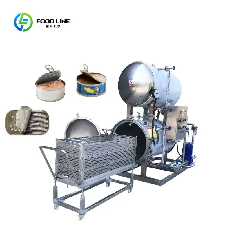 Customized High Capacity Double Layer Horizontal Retort Sterilization Autoclave for High-Output Food Processing Lines