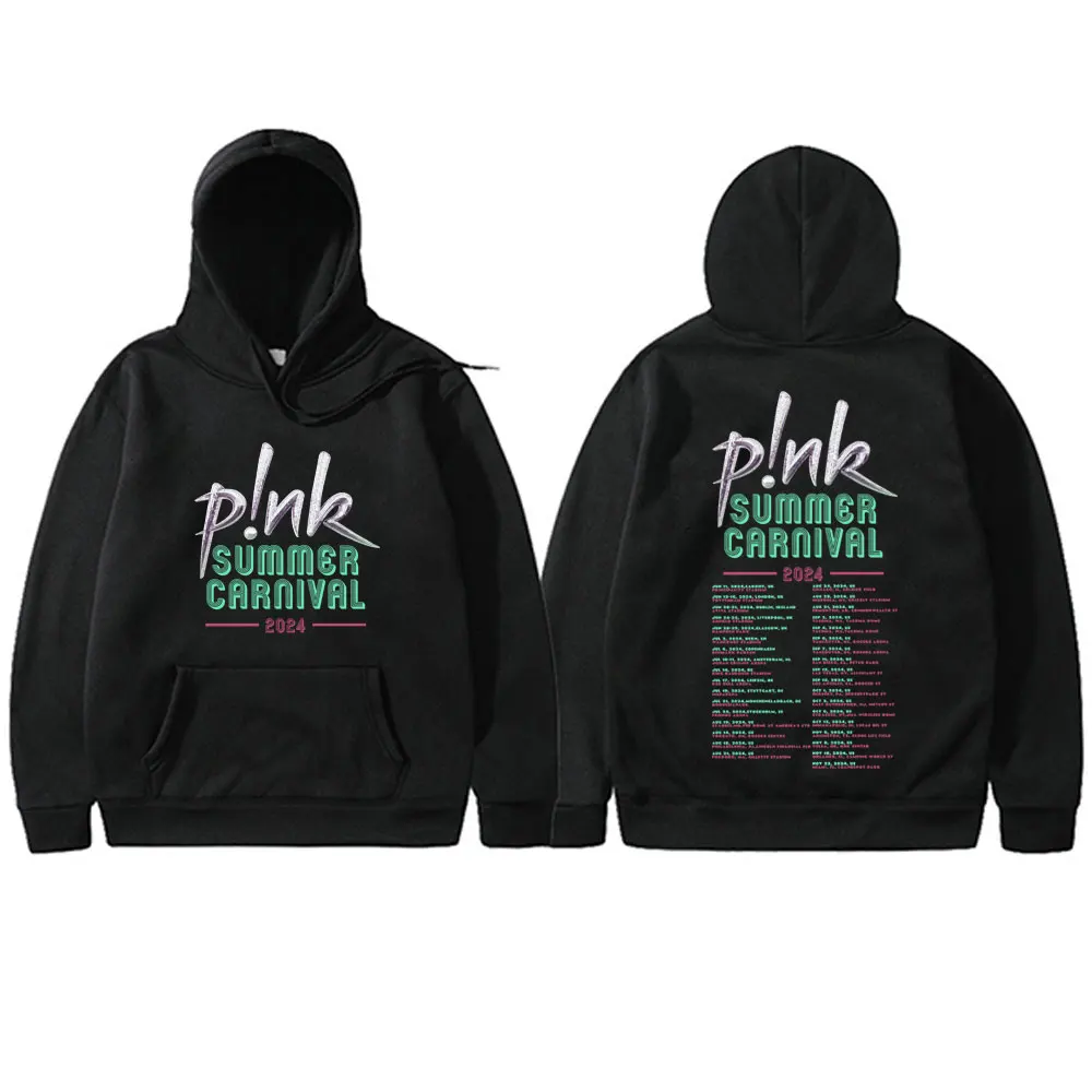 

P!nk Pink Summer Carnival 2024 Festival World Tour Graphic Hoodie Men Women's Oversized Pullover Unisex Art Aesthetic Hoodies