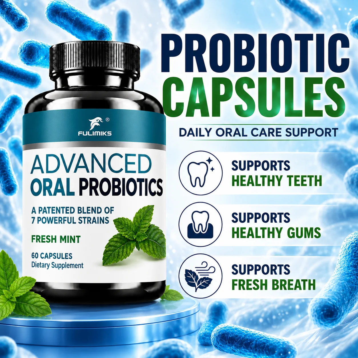 Suplemento de Probióticos Oral - Health And Wellness Promotion reseña y precio