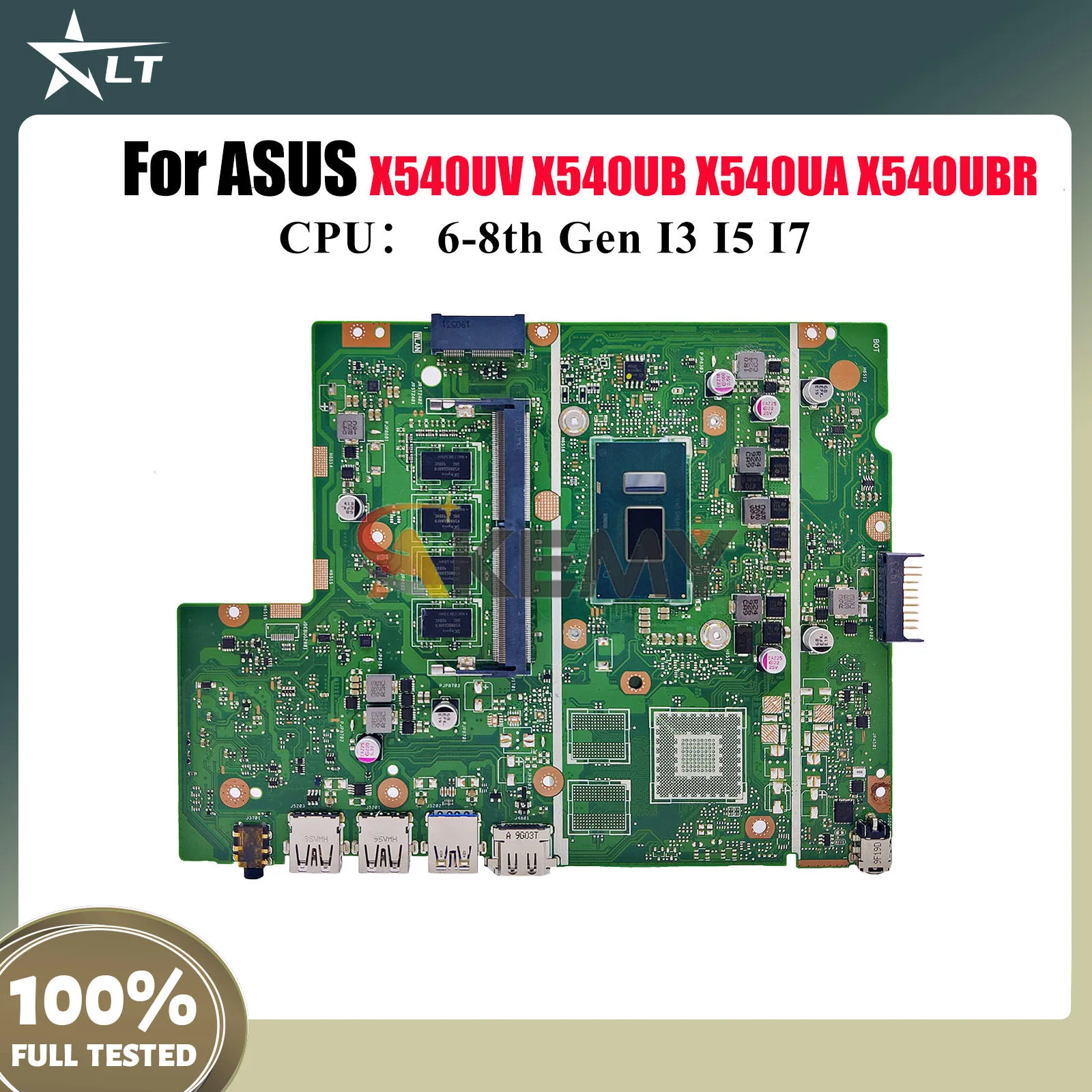 

X540UA Laptop Motherboard For ASUS P540U X540UBR X540UV X500U F540U X540UB X540U A540U X540UAR R540U Mainboard With I3 I5 I7 CPU