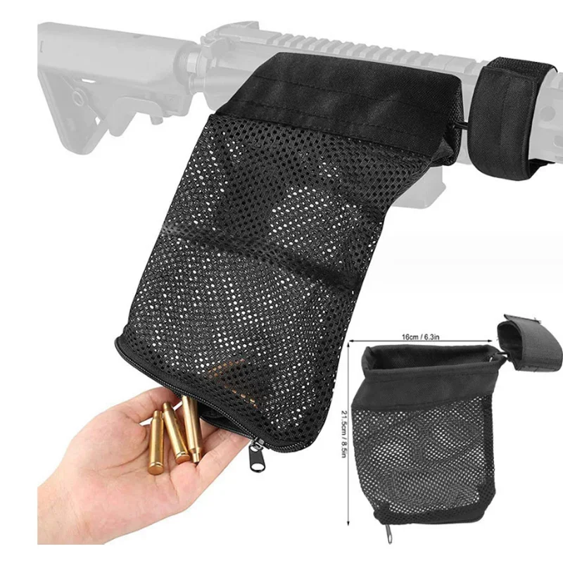 Brass Shell Catcher Cartridge Nylon Mesh Collector Casing Durable Grip and Adjustable Mesh Accessories For Magazine Bullets