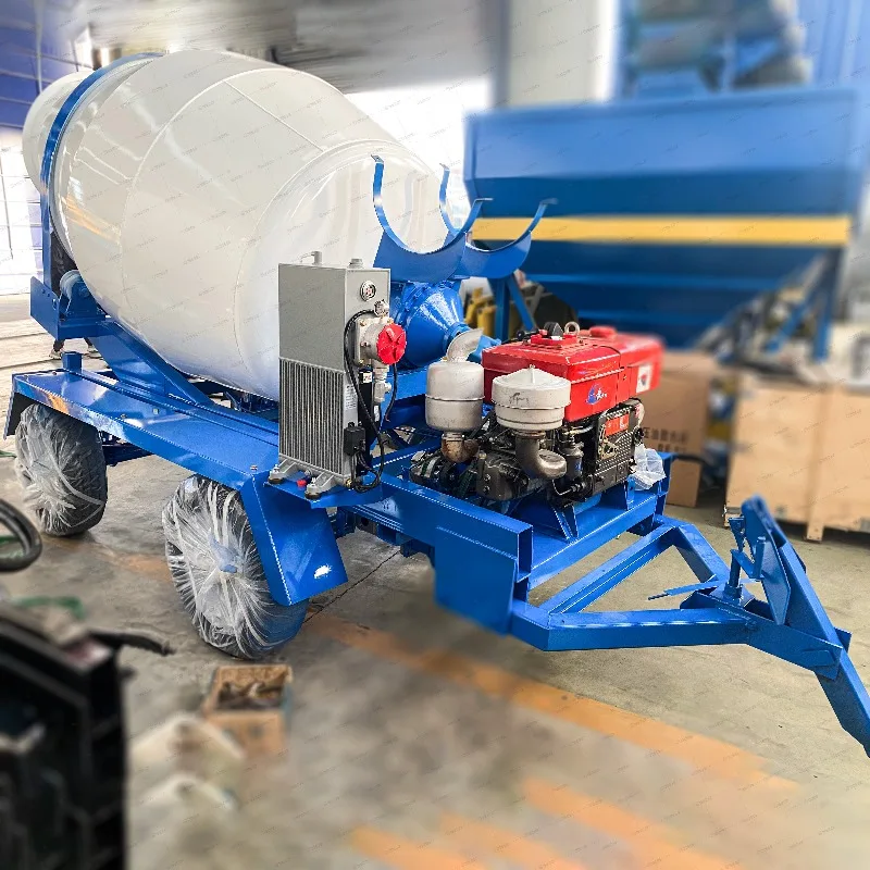 High Quality Wholesale Trailer Truck Concrete Mixer 3.5 Cubic Drum Roller Of Concrete Mixer Truck For Building Material Shops
