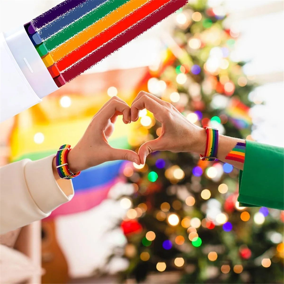 Gfc-4 Pcs Rainbow Face Body Paint-Gay Pride Day Flag Face Paint-LGBT Rainbow Stripe Crayon for Gays Pride Day