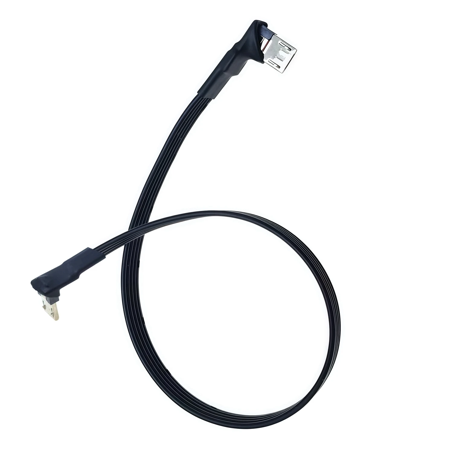 5CM 10CM 50CM 90 Degree Micro USB2.0 5Pin Up & Down & Left & Right Angled Male to male to Extension Cable Connector Adapter plug