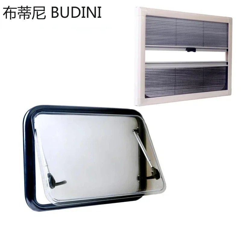 RV Insulation Round Corner Caravan Aluminum Alloy Window with Acrylic Glass travel trailer Motorhome van Camper Accessories