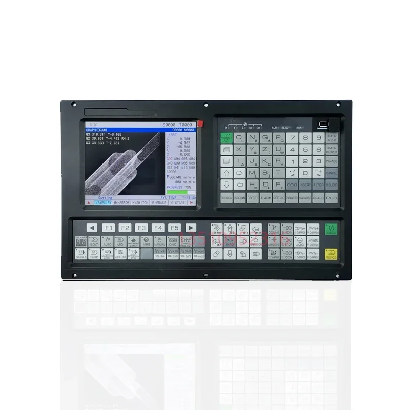 เครื่องกลึง CNC controller ชุด TAC200 2 แกน/3 แกน/4 แกน 8 นิ้วหน้าจอขนาดใหญ่แข็งแตะเครื่องกลึงระบบควบคุม