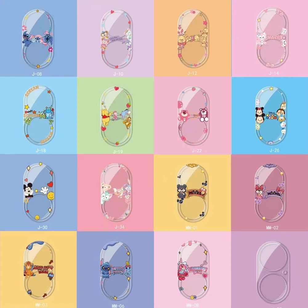 حامي عدسة الكاميرا آيفون 16 برو ماكس 15 14 زائد 13MINI 12 11 17Air غطاء كامل الزجاج المقسى 9H فيلم لوتسو ميكي ويني