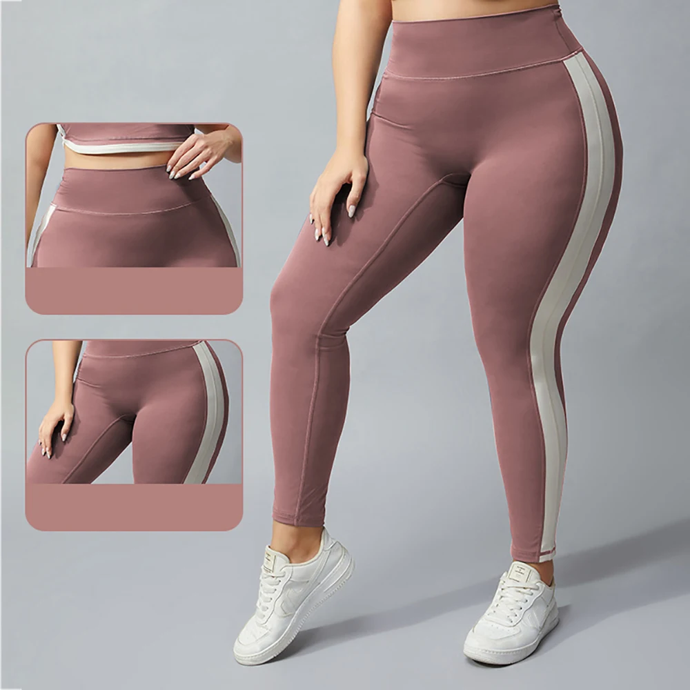 

Plus Size Leggings Women High Waist Elastic Fitness Pants Female Skinny Training Hip Lifting Seamless Sweatpants