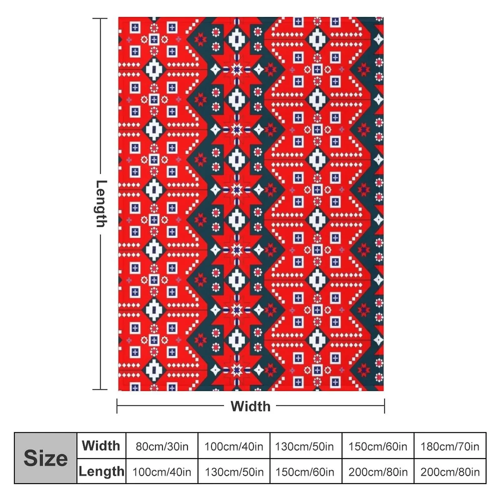 Norwegian National pattern Throw Blanket Stuffeds Flannels Shaggy Blankets