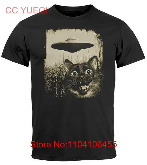 

Мужская футболка UFO Cat Alien с принтом и принтом, мужская мода