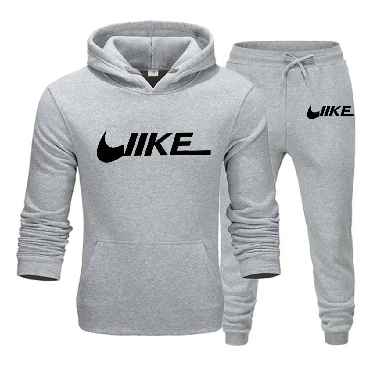 New Sport Brand 2-piece Set Sportswear Hooded Sweatshirt+drawstring Pants Hoodie Running Sportswear for Men Women 2025