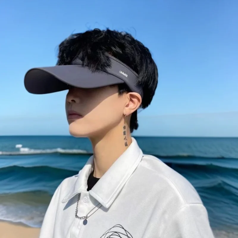 

Men's Empty Top Hat Outdoor UV Protection Sun Hat Summer Sun Hat Beach Hat Men's Fashion Sun Hat Summer Running Hat Outdoor 2