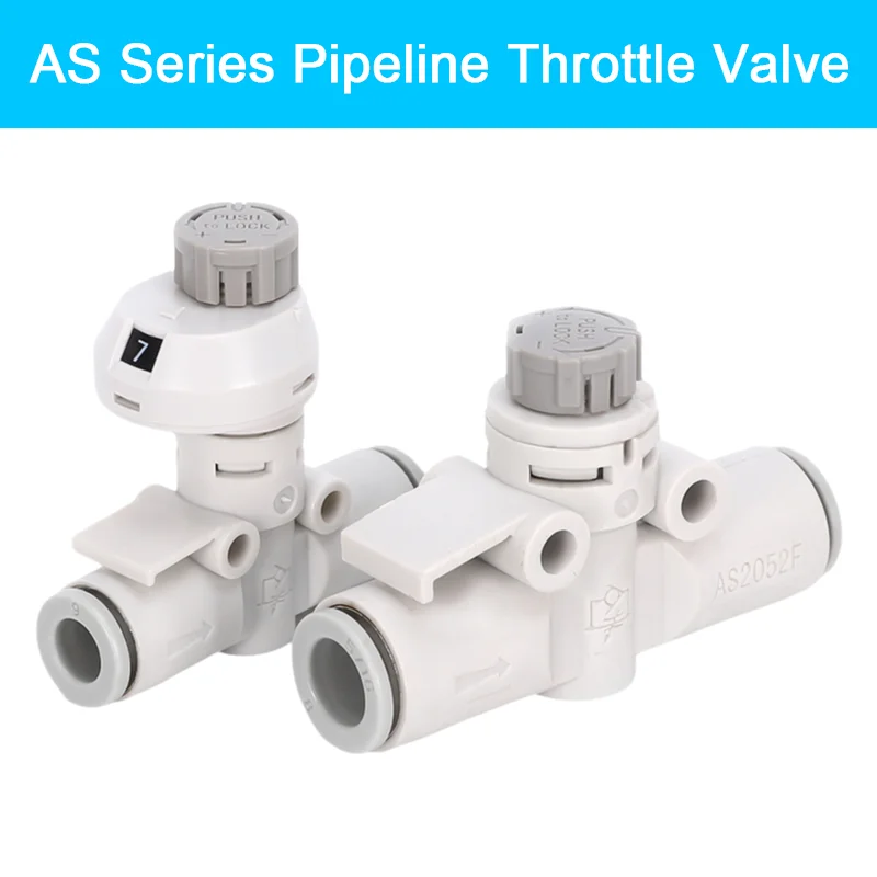 

SMC Type AS Series Pipeline Throttle Valve Pneumatic Speed Control Valve Pressure Regulating Valve Throttle Switch AS2002F