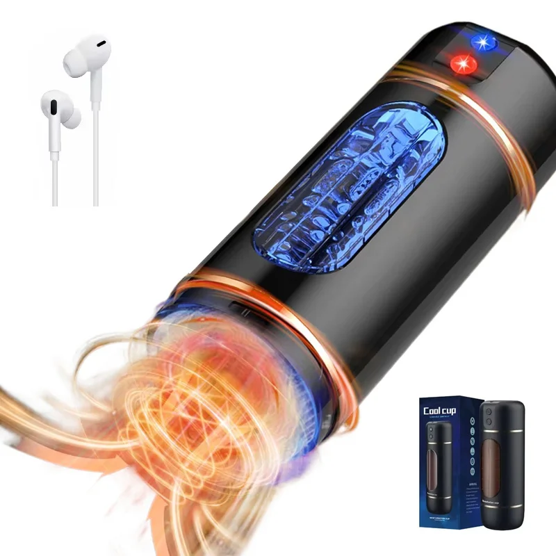 Automatic Masturbation Cup Intelligent Voice Men's Masturbator Pocket Pussy Penis Training Vibrator Sex Toy Machine Man Adults18
