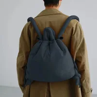 Casual nylon padded tote bag designer soft puffer women shoulder crossbody bags Simple Vintage large capacity handbags 2025 - Image 4