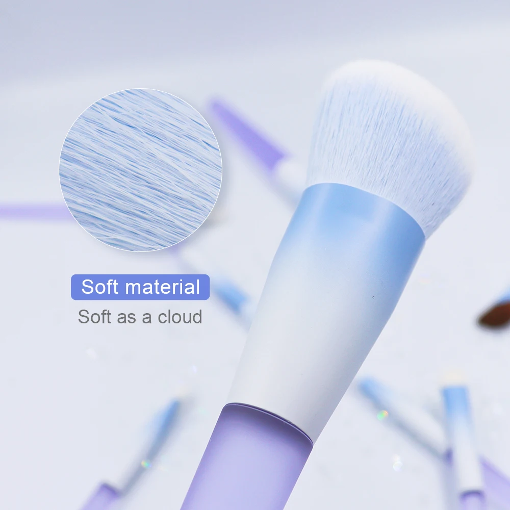 10 個プロフェッショナルメイクブラシセットアイシャドウブラシファンデーションメイクアップブラシブレンディングブラシ輪郭ソフト初心者向け
