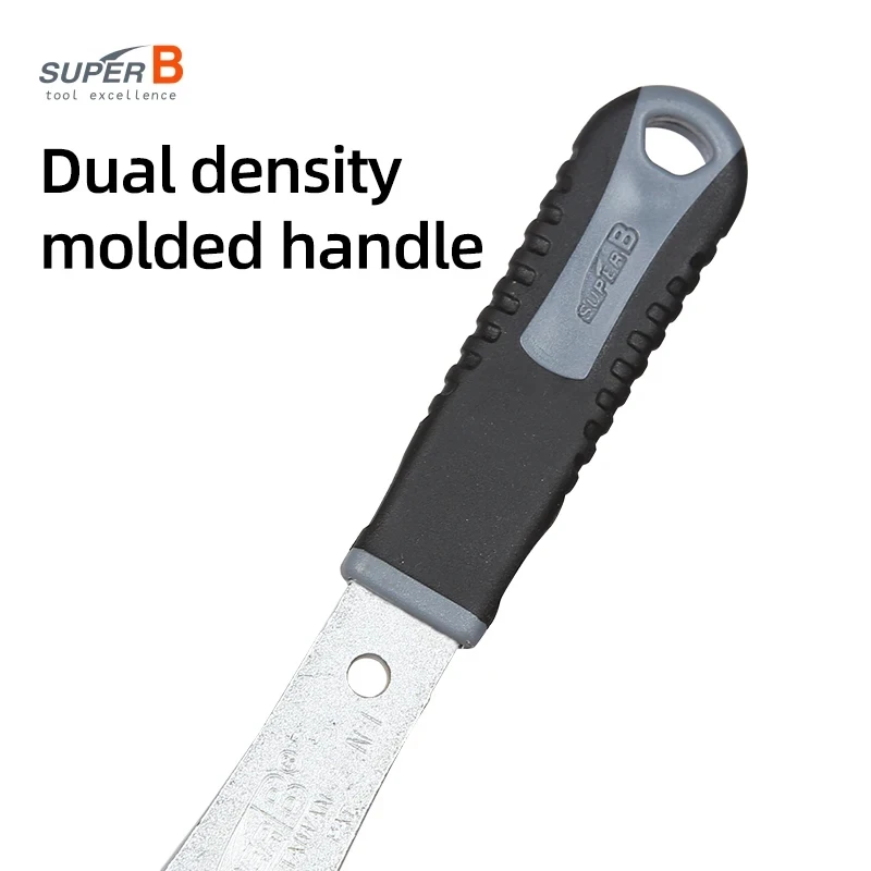 Super B Bicycle Repair Tool 2 In 1 Cotterless Crank Tool MTB Bike Square Spline Crank Removal Tool with Molded Handle