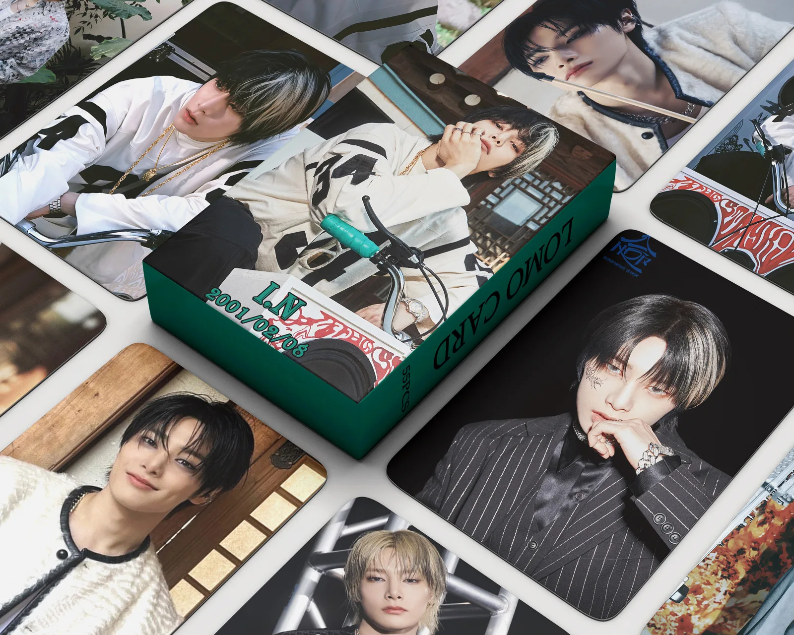 55Pcs/Set Kpop New Album (HOP) Photocard I.N Postcard Star Card Album Card Fan Collection Lomo Cards