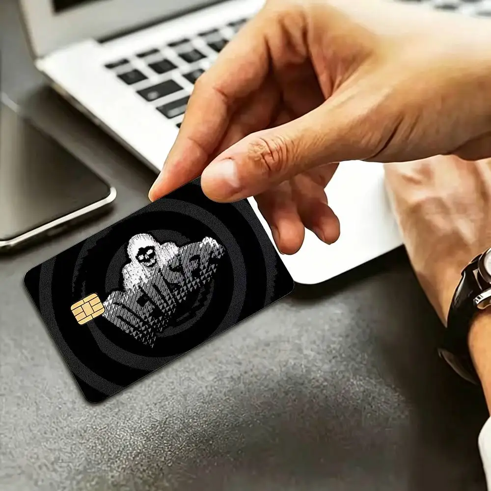 Game Watch Dogs 2 D-Dedsec HD Waterproof Credit Card Stickers Silicone Decals For Chip Game Cards Gift