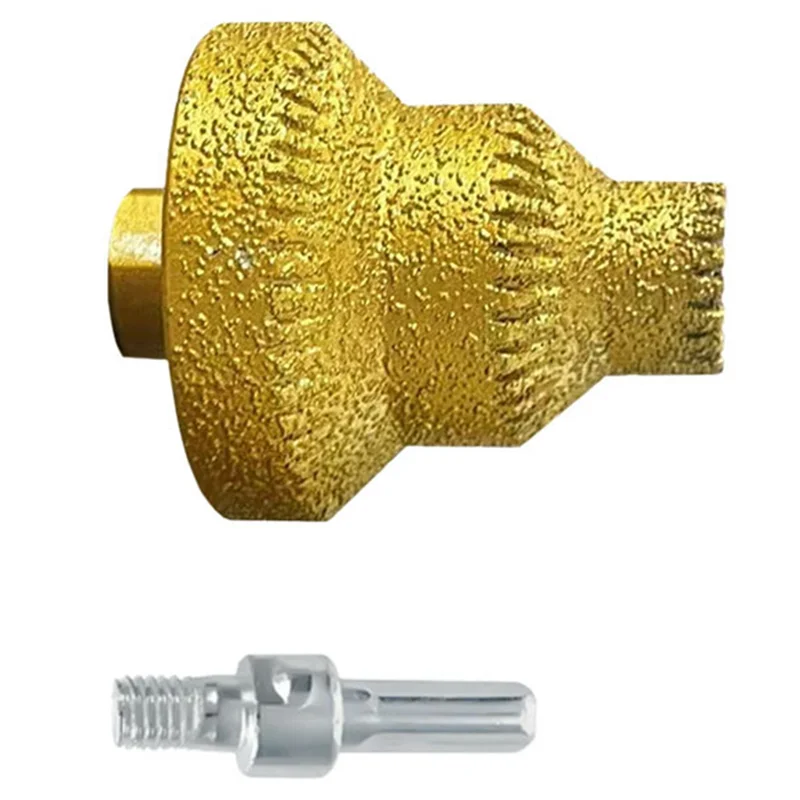 

A76X-Diamond Tools Braze-Pagoda Сверло M10 Алмазная башня Сверло для плитки Встроенное сверло для расширения каменной каменной каменной плиты