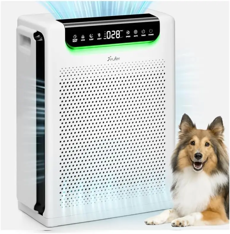 

Large Room Air Purifier, Covers 2600 Ft², Washable Filters, Turbo Mode, PM2.5 Display, Quiet Sleep Mode
