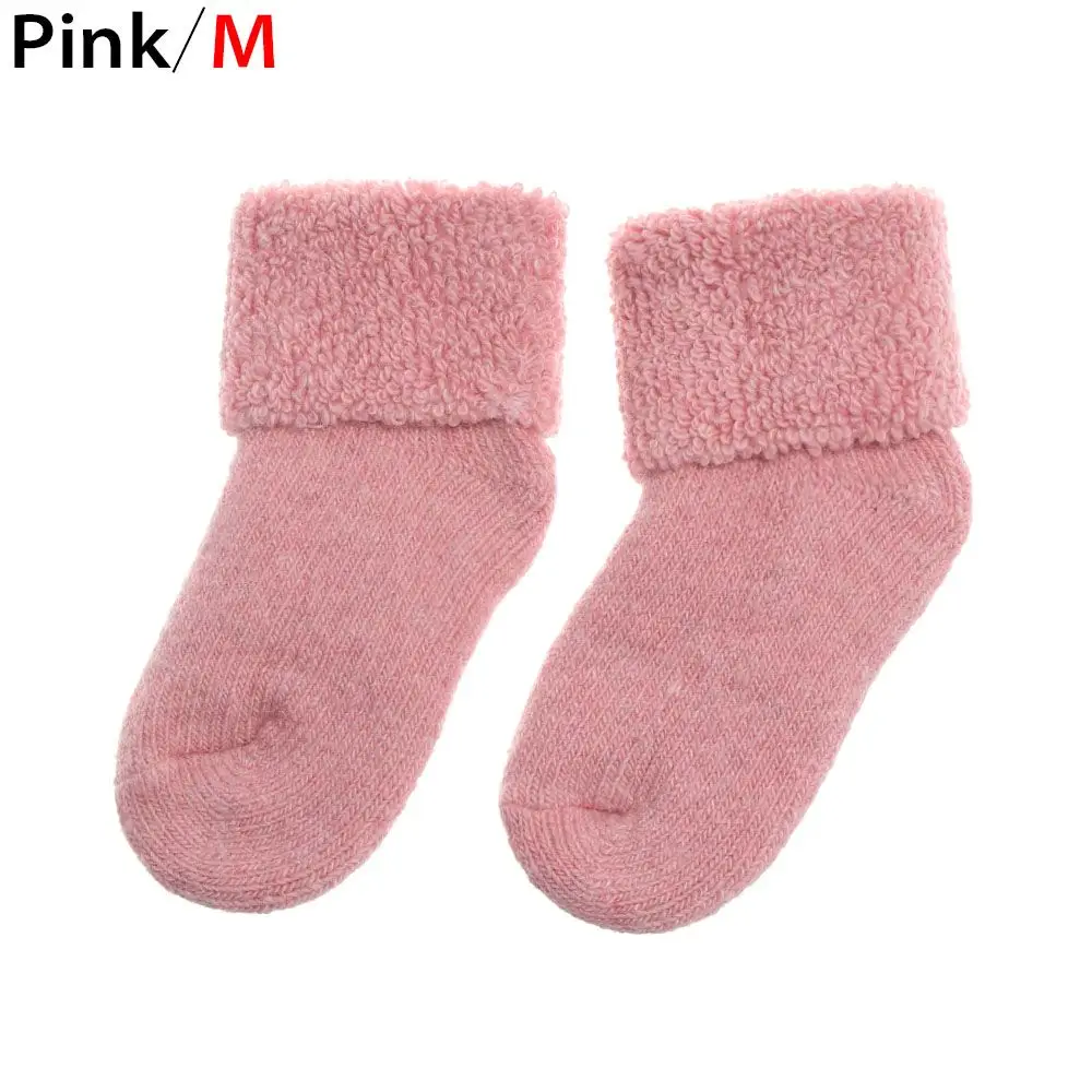 

Toddler Soft Comfortable Childen Baby Stocking Snow Floor Socks Kids Woolen Socks Thick Warm