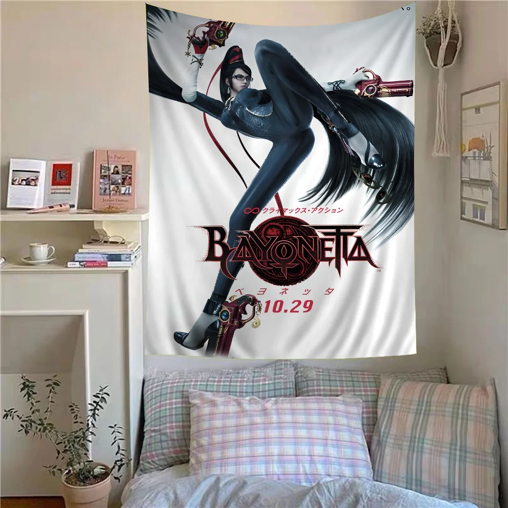 Juego de Bayonetta 3, tapiz bohemio colgante clásico, tapices de pared bohemios, Mandala, colgante de pared Hippie barato