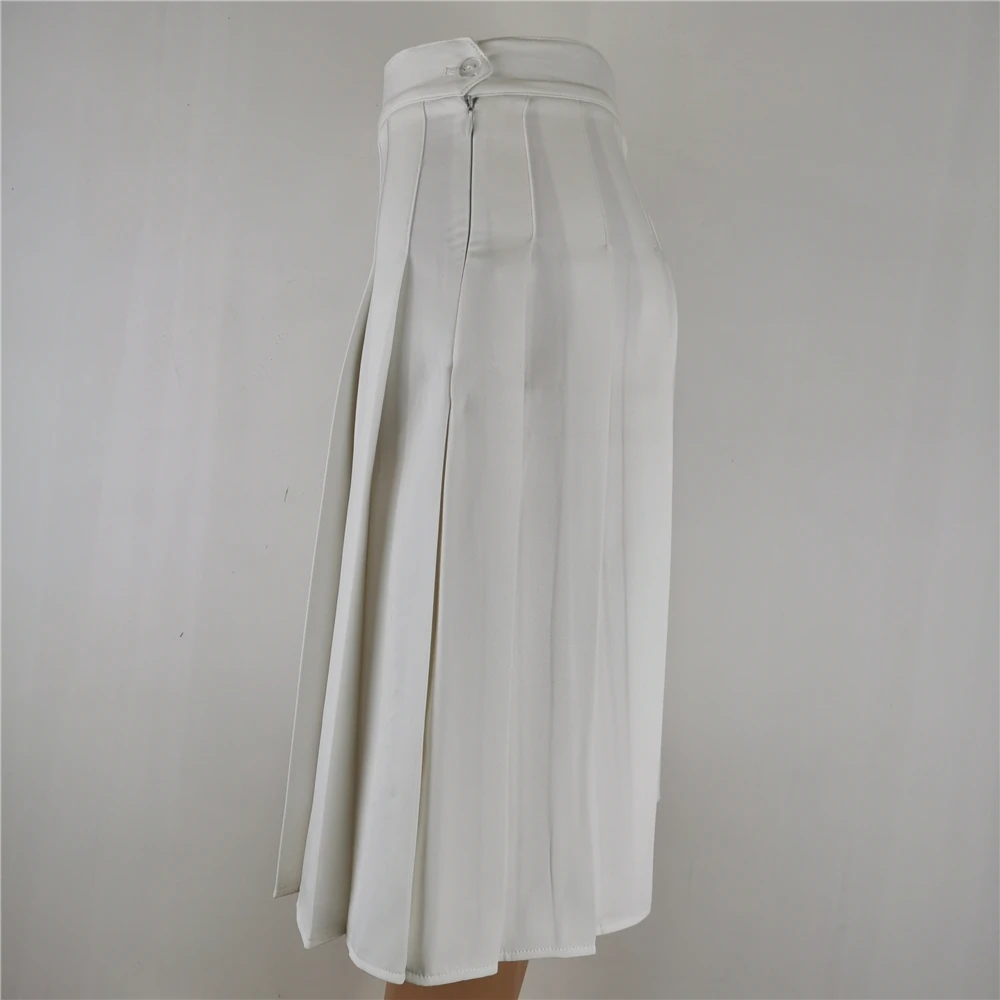 58cm Long Pleated Long Skirt Korean Fashion Clothing Black White Plus Size Cosplay for Women Harajuku Gothic Y2k Skirt