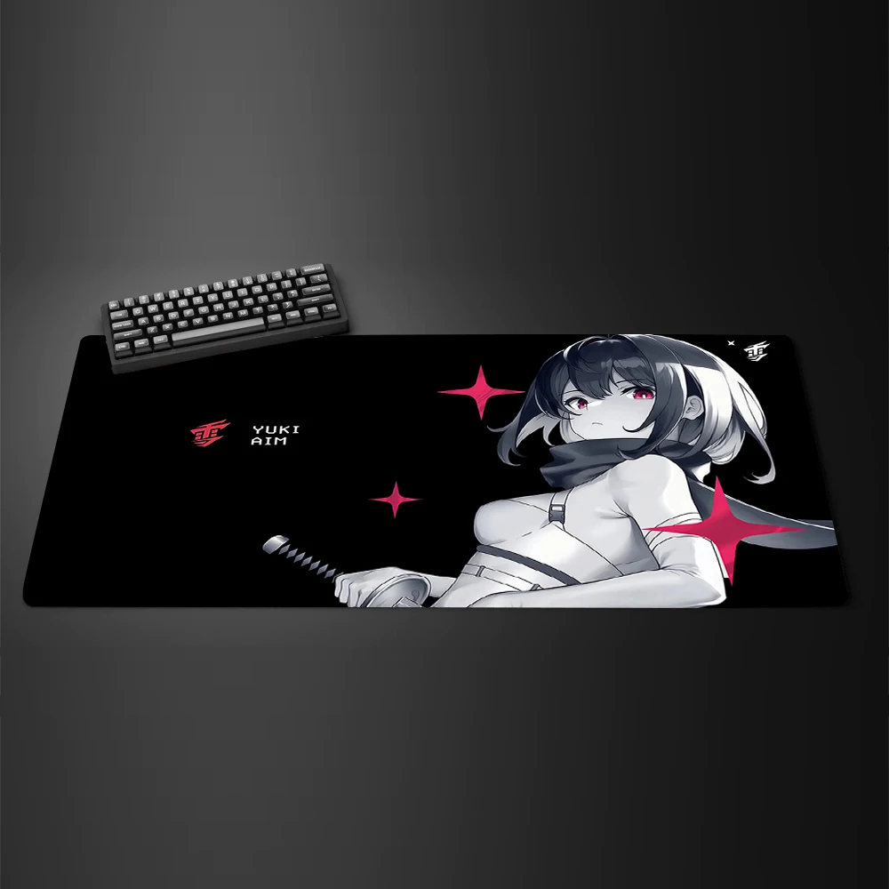 

Samurai Mouse Pad YUki Aim Katana Large Gaming Mousepad 900x400mm Locking Edge Computer Mouse Mat Pc Gamer Accessories Table Mat