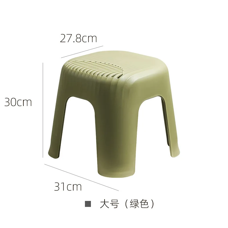 D24 Small bench pad step shoe bench home living room kitchen non-slip sturdy plastic stool