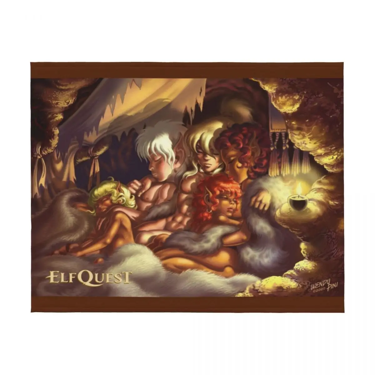 ElfQuest True Peace Throw Blanket Summer Beddings For Decorative Sofa Bed covers Camping Blankets