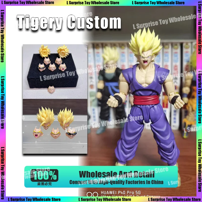 

Tigery Custom Dragon Ball Z SHF Super Saiyan 2 SSJ 2 Son Gohan Head Аксессуары Headsculpt Аниме Фигурки Игрушки Подарки