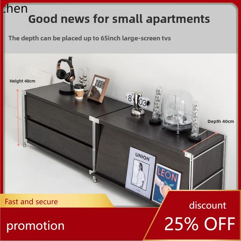 

ZMLLiangpin TV cabinet simple living room floor low storage wall combination cabinet