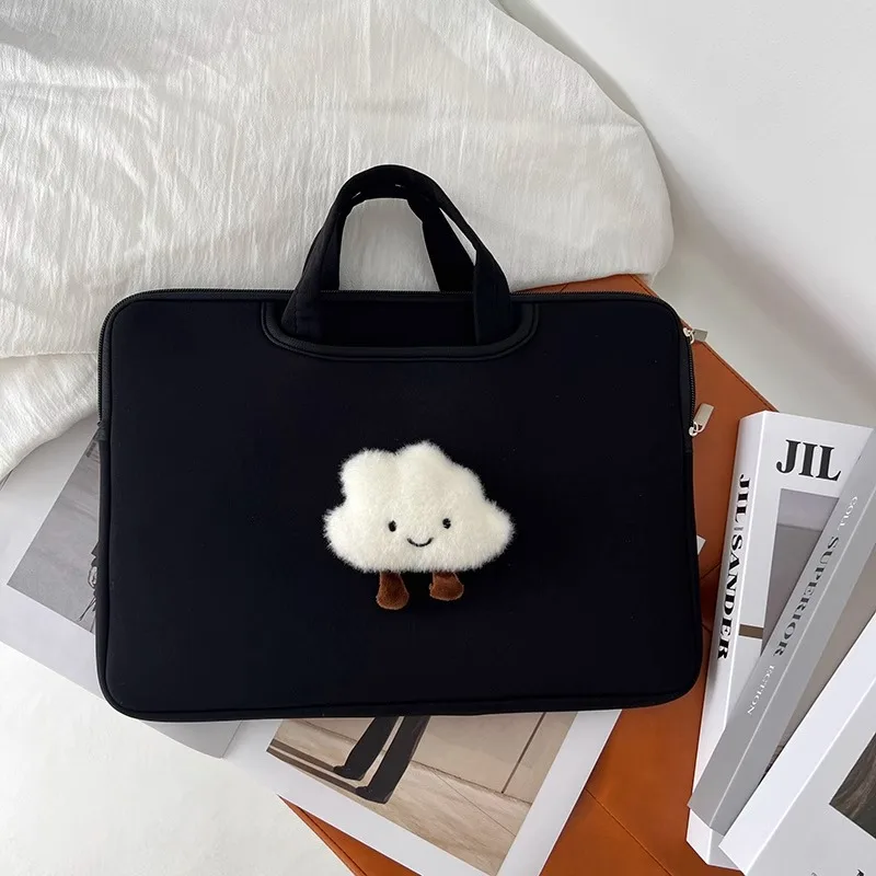 Cute Laptop Handbag  For MacBook Air13.3 13.6 Pro14 15 16 HP ASUS Xiaomi Samsung15.6 Ipad9.7-11 12.9 Inch Tablet Pouch