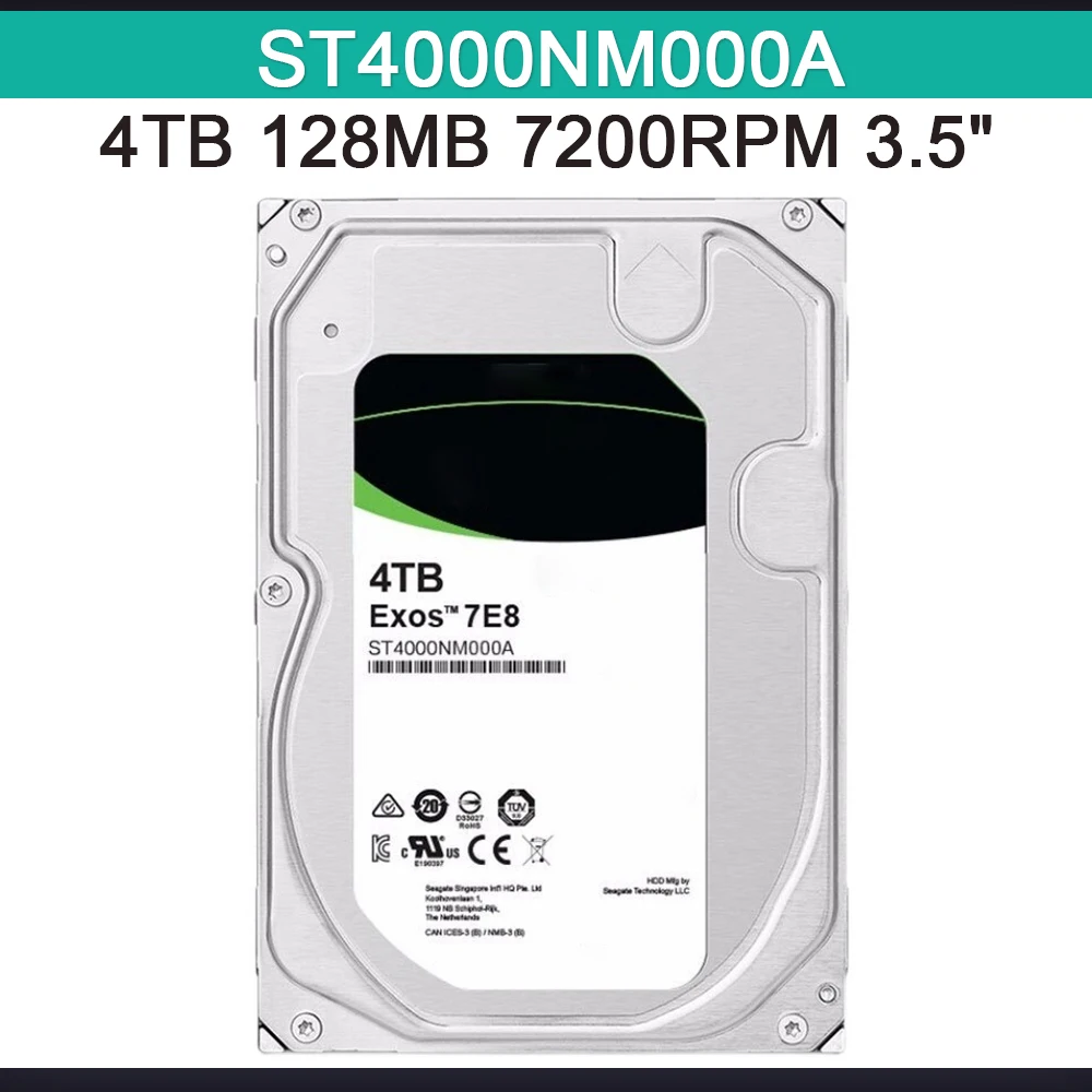 

For Sea-gate 4TB 128MB 7200RPM 3.5" Enterprise Hard Drive SATA Interface For Exos 7E8 Series ST4000NM000A