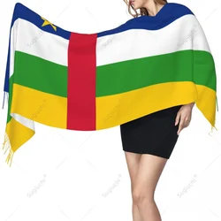 Central African Republic Flag Scarf Pashmina Warm Scarves Shawl Wrap Hijab Spring Winter Multifunction Unisex