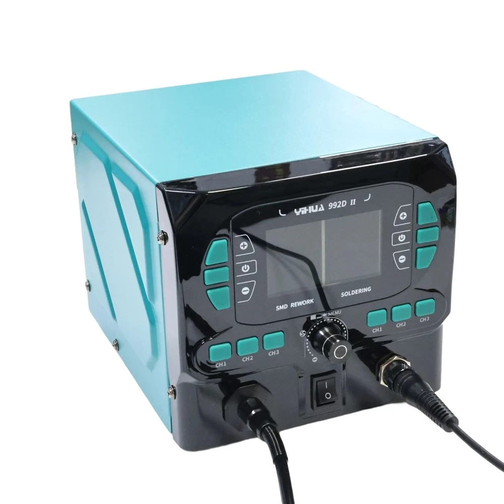 

YIHUA 992D-II Precision Hot Air Rework Station 245 Soldering Iron Station for Microscope Soldering Electronics Repair PCB