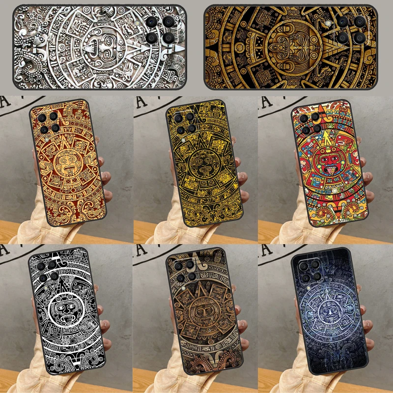 Mayan Calendar Case For Samsung Galaxy M32 M12 M52 M13 M23 M33 M53 M20 M21 M51 M30s M31s M14 M54 M34 Cover