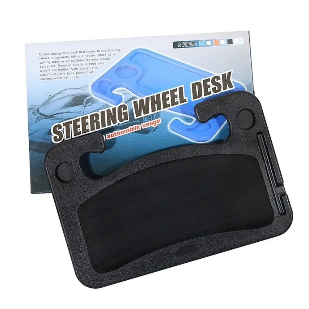 New ABS Car Laptop Desk Work Surface Easy to install Car Dining Table Large Size Mount Bracket Coffee Tray Board Work On Road