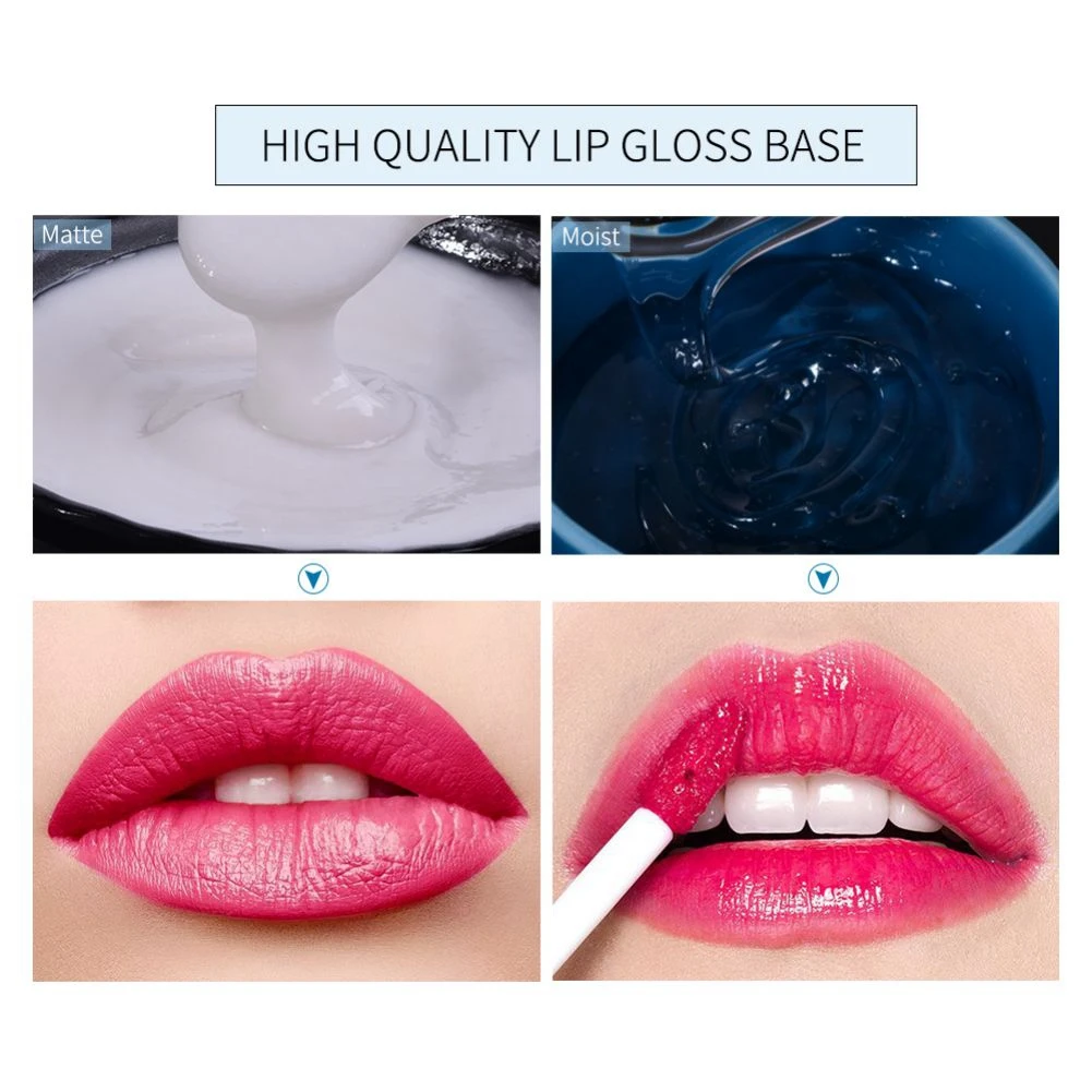 Clear Lip Gloss Base Oil for DIY Lip Gloss Making Raw Material Gel Non-Stick Moisturizing Base Liquid Lipstick Material Gel