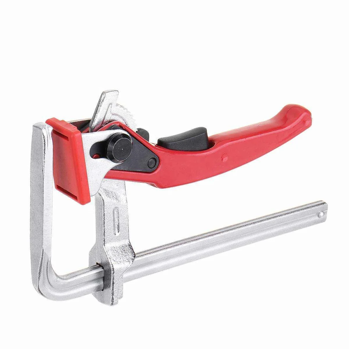 Clamp Heavy Duty Steel Ratcheting F Clamp Bar Quick Release For  Guide Rail System Woodworking 300KG Clamping Pressure