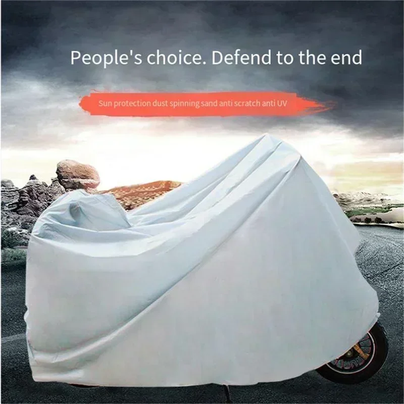 Full Coverage Waterproof Motorcycle Cover Heavy Duty Oxford Material Uv Resistant for Bicycles Electric Bikes Outdoor Bike image 2