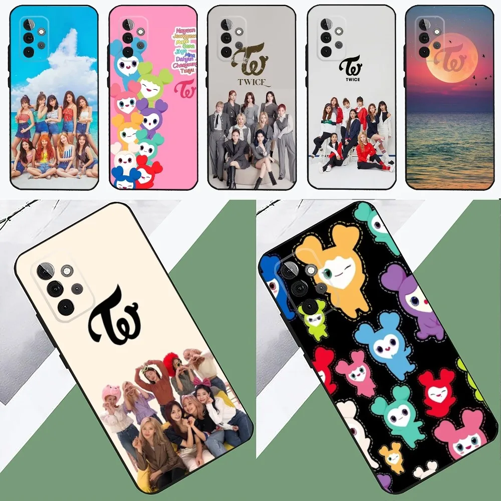 KPOP Girl T-TWICE-S  Phone Case For SamsungS24,23,22,21,S20 ,Pro10,S30Plus,S9,20lite Ultra Black Cover