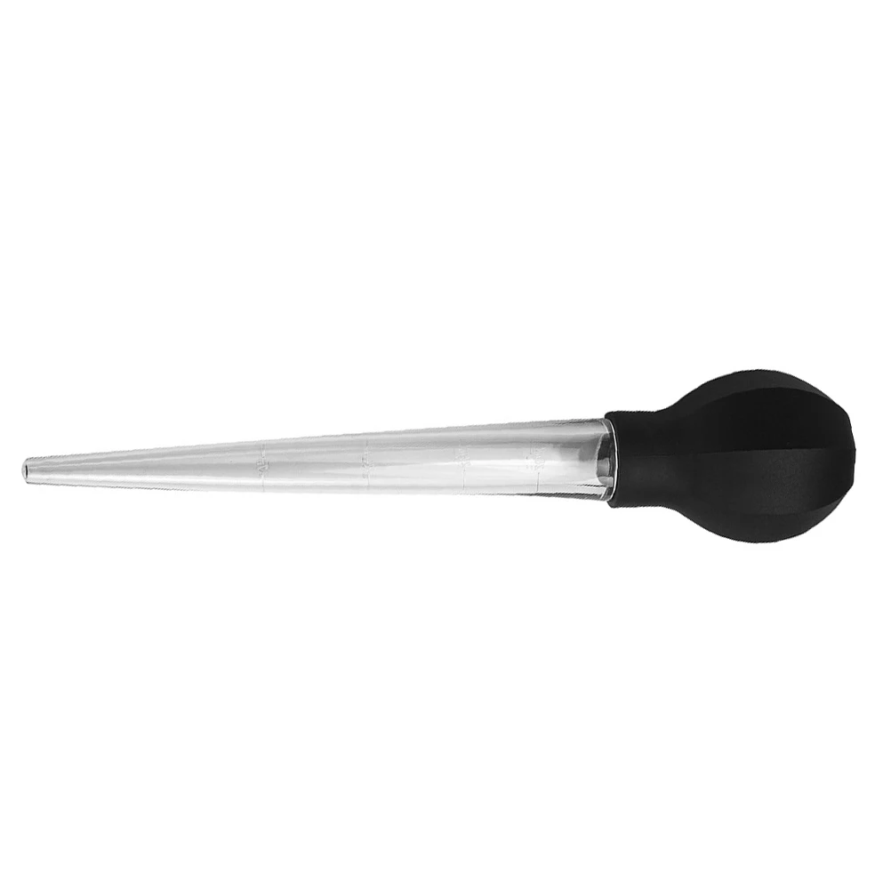 

Plastic Turkey Baster Injector Suction Pipe Marinade Oil Seasoning Silica Gel Meat Drip Tube BBQ Camping Hiking Picnic Black