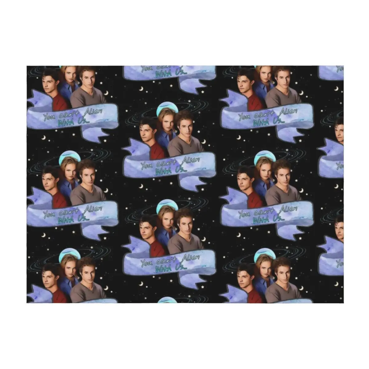 

Roswell tv show you can't Alien with us Throw Blanket Luxury Thicken Designers for sofa For Decorative Sofa Blankets