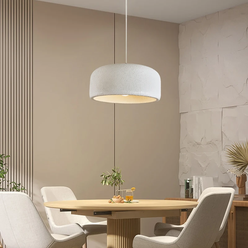 

Modern Simple Wabi Sabi Restaurant Resin Pendant Lamp Creative Cement Home Decoration Chandelier Bar Cafe Bedroom Light Fixtures