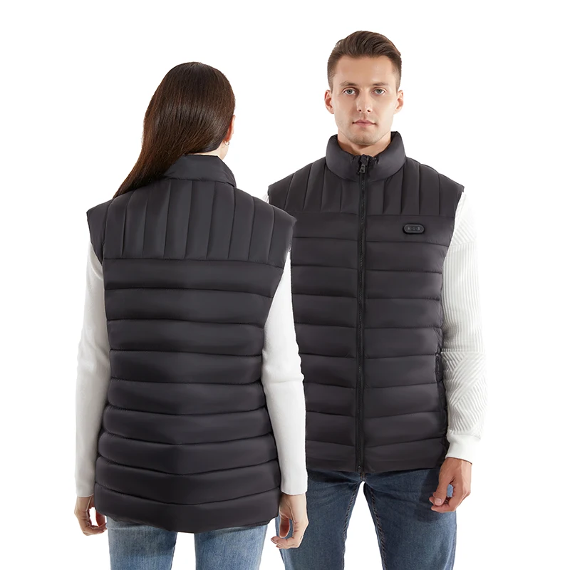 Men 15 Areas Dual Control Heated Vest Women Outdoor Windproof Sportswear Rechargable Thermal Coat USB Heating Winter Warm Vest